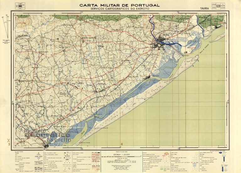 Carta Militar Tavira E Arredores Hist Rias Da Gomeira